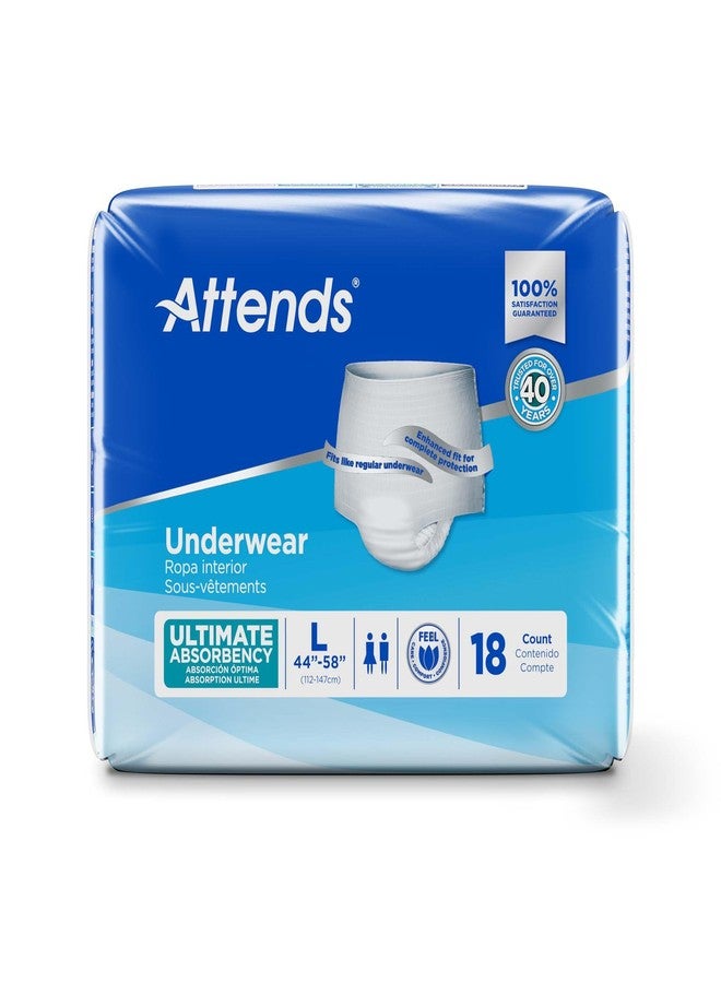 Attends Underwear Super Plus Absorbency - Large 44" - 58" - 18 Count - Image 3